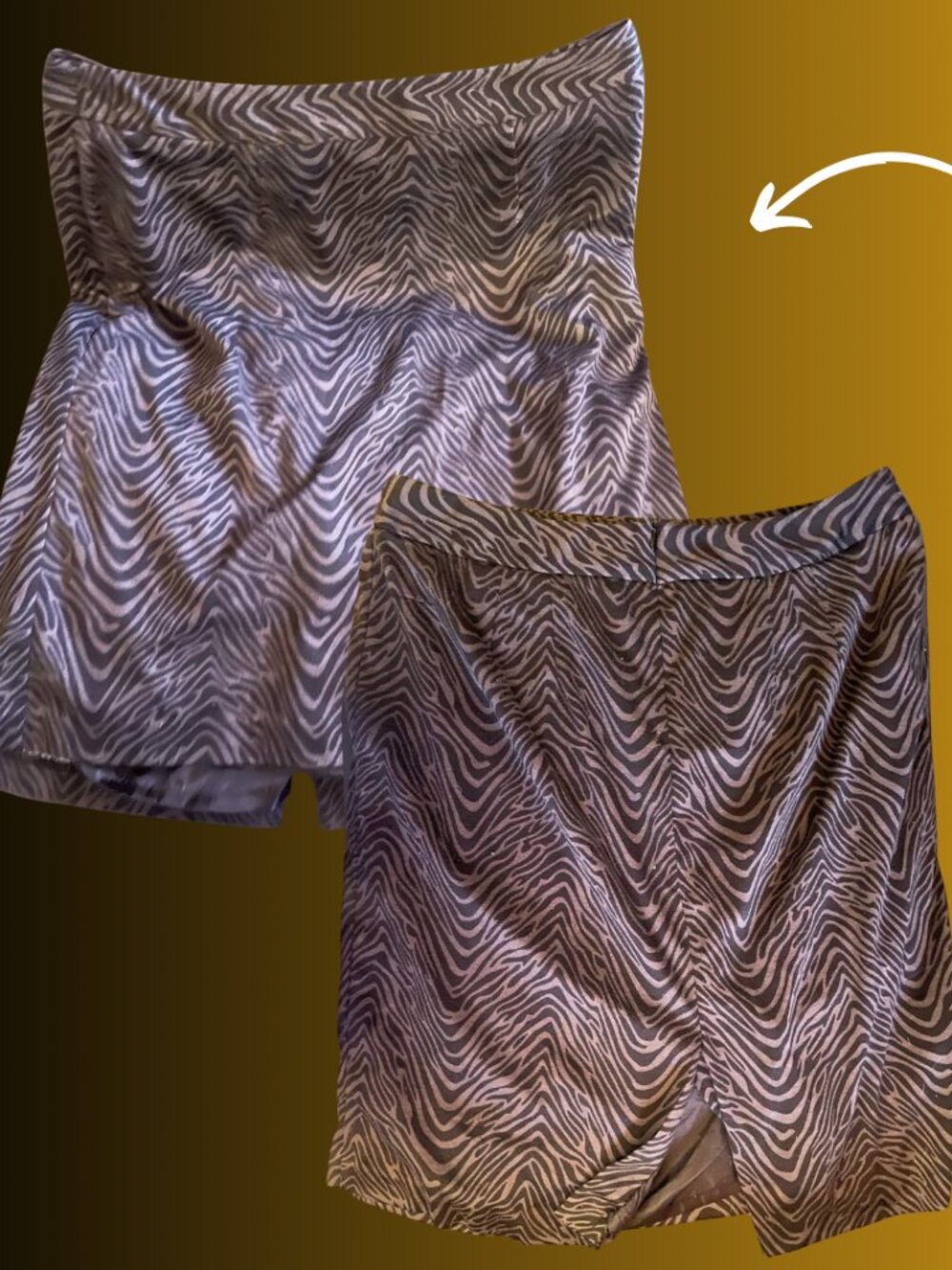 ~Cato Woman~Zebra Animal Print~Pencil Midi Skirt ~ Plus Size 18W~